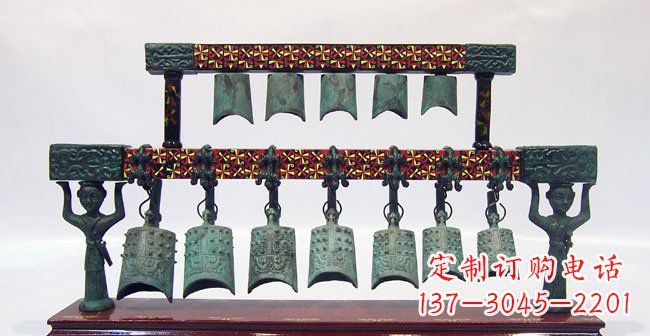 宁波青铜编钟古代乐器雕塑