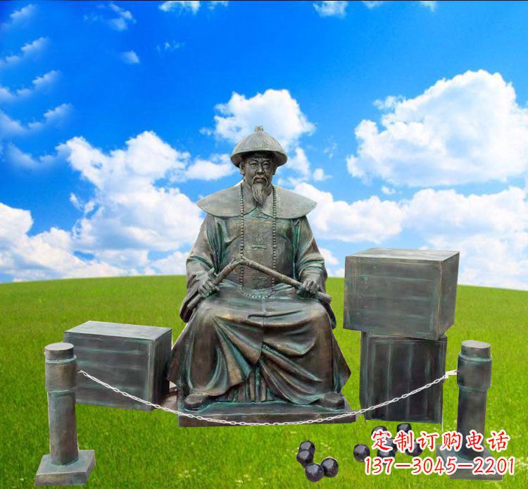 宁波青铜雕刻的传奇——林则徐铜雕