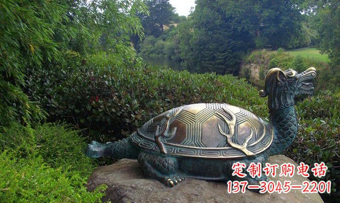 宁波融合经典的青铜龙雕塑