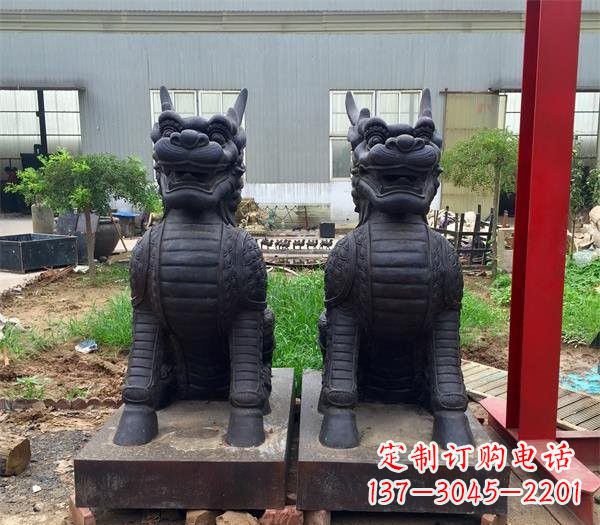 宁波青铜精美麒麟雕塑,注入艺术气息