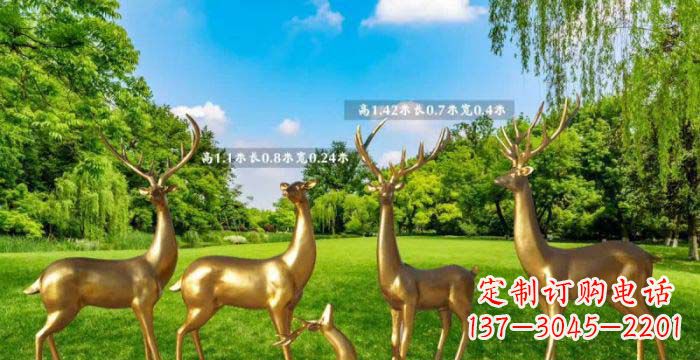 宁波美轮美奂的鹿雕塑,是铜雕工艺在古典雕塑艺…