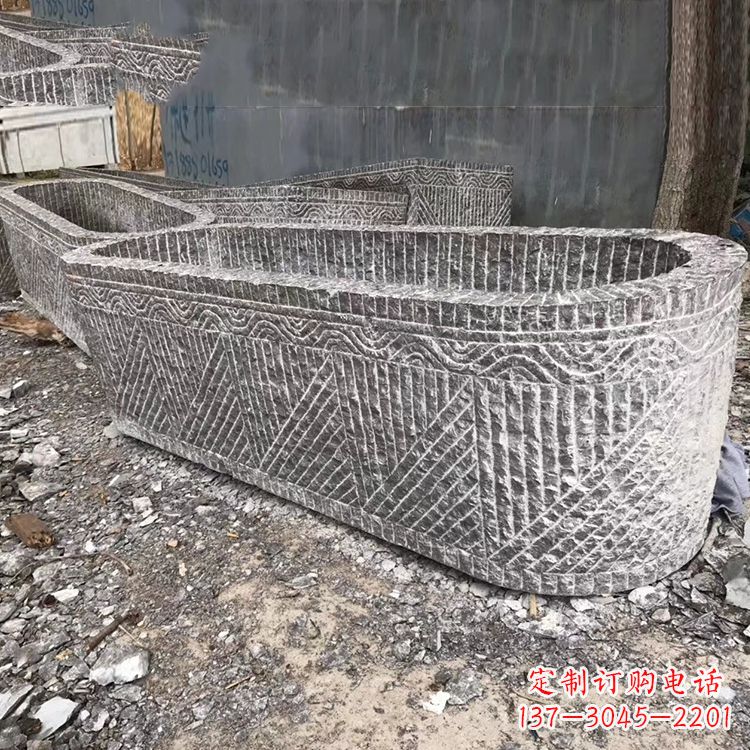 宁波起点雕刻•手工老石槽雕塑