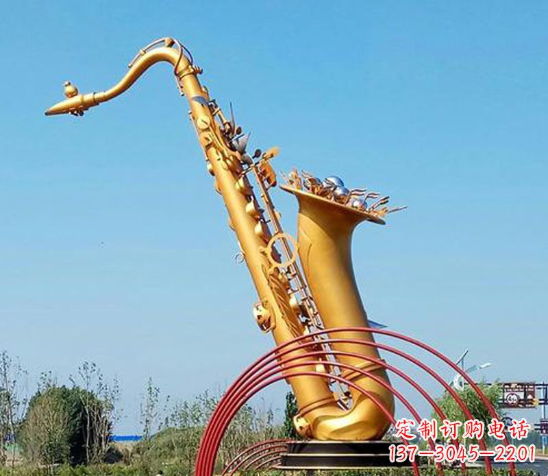 宁波中领雕塑:萨克斯铜雕高质量制作