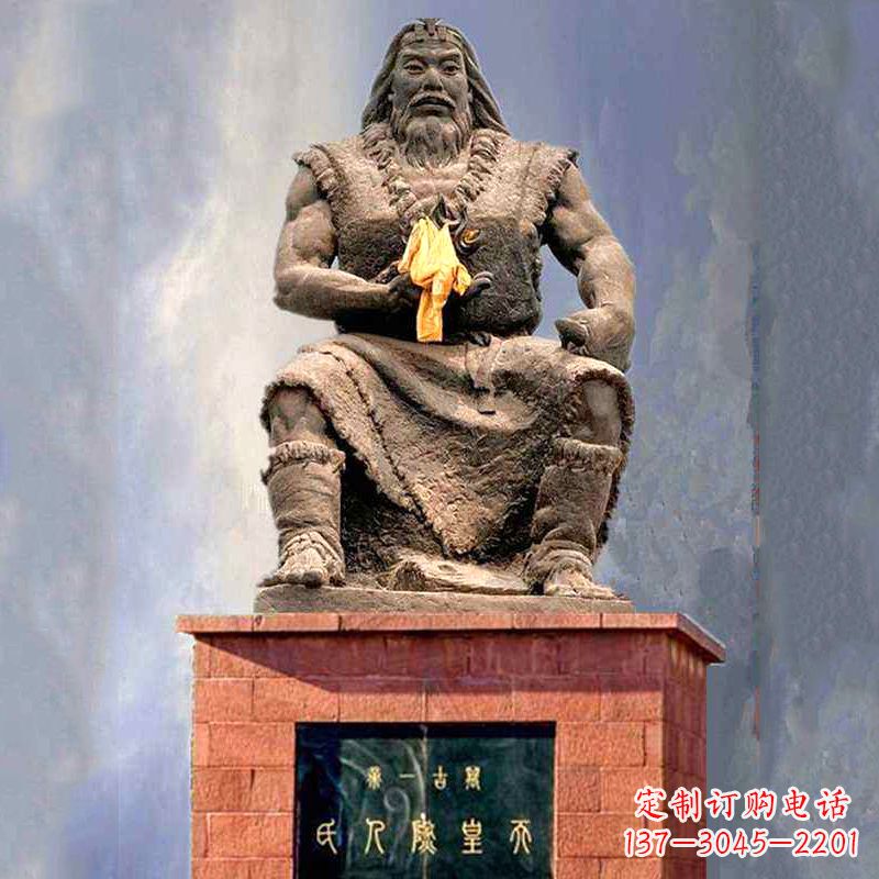 宁波三皇五帝之天皇燧人氏雕塑