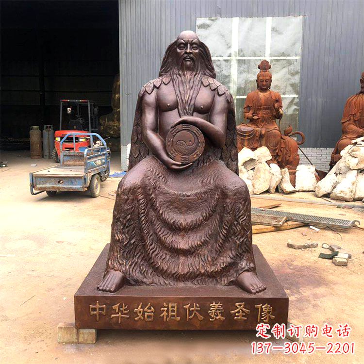 宁波中华传统历史雕塑——华始祖伏羲像