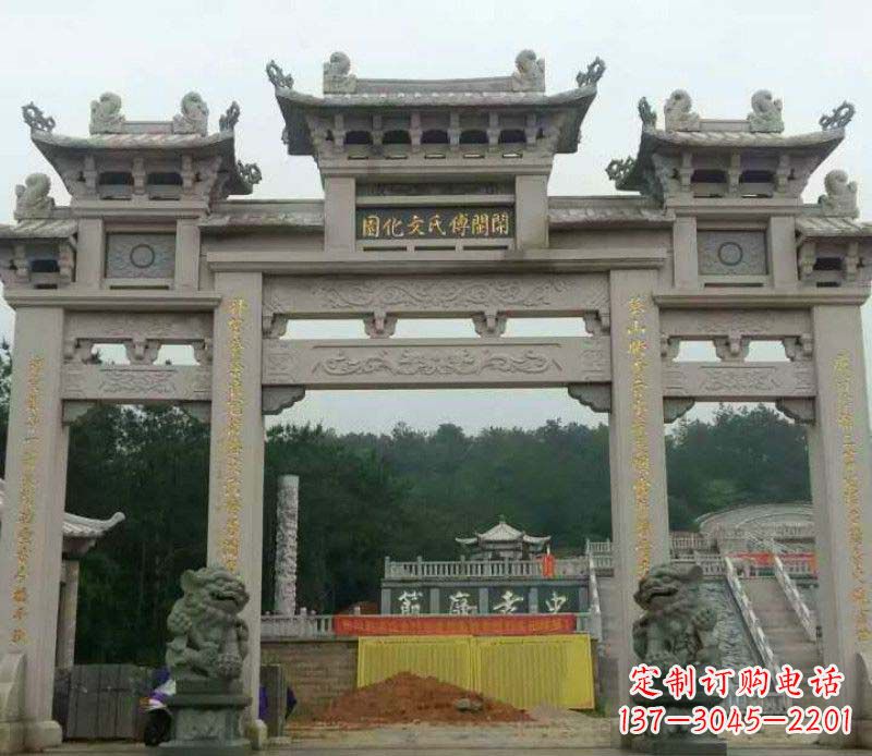 宁波中领雕塑:顶级大理石牌坊石雕