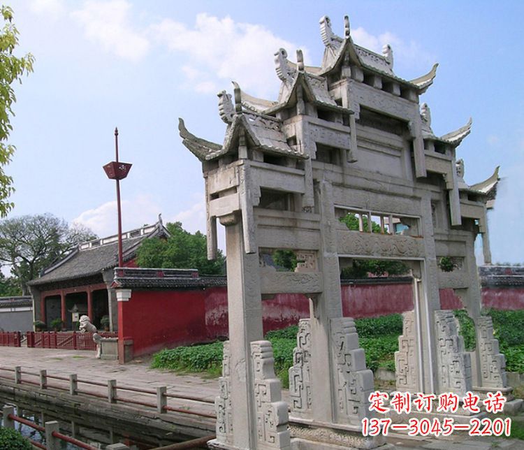 宁波专业大型牌坊石雕制作