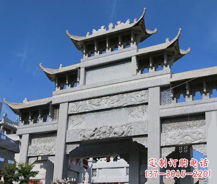 宁波定制牌坊石雕,纪念无价的美好记忆
