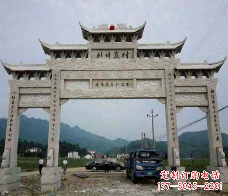 宁波三门牌坊石雕:细节讲究处处把精雕细琢