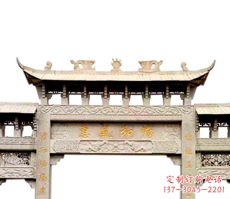宁波牌坊石雕–传承传统文化,给空间增色彩