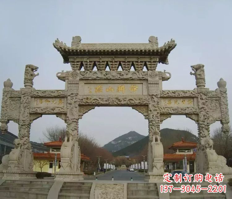 宁波铭刻美好时光,中领雕塑牌坊石雕
