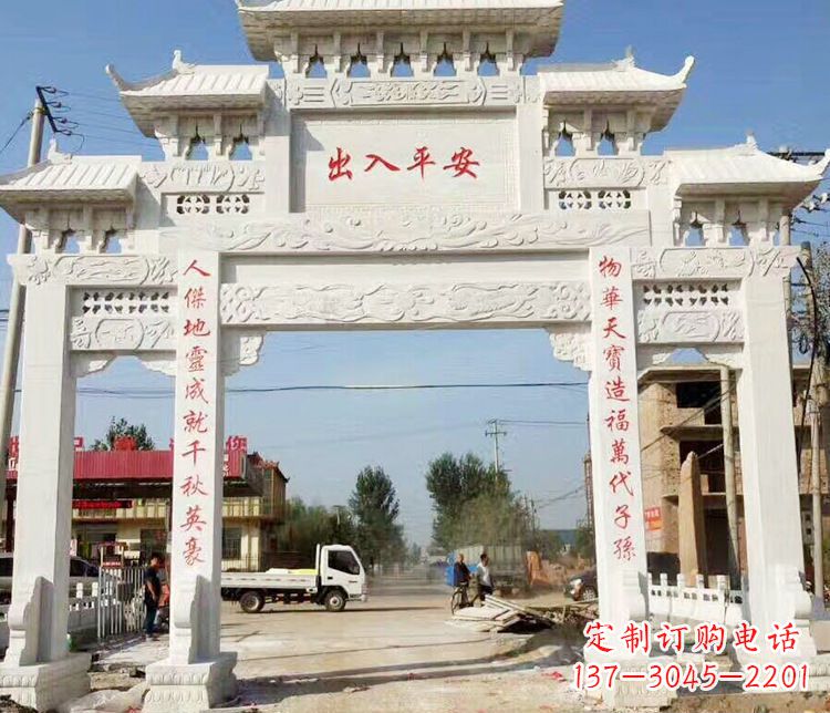 宁波三门石牌坊石雕艺术