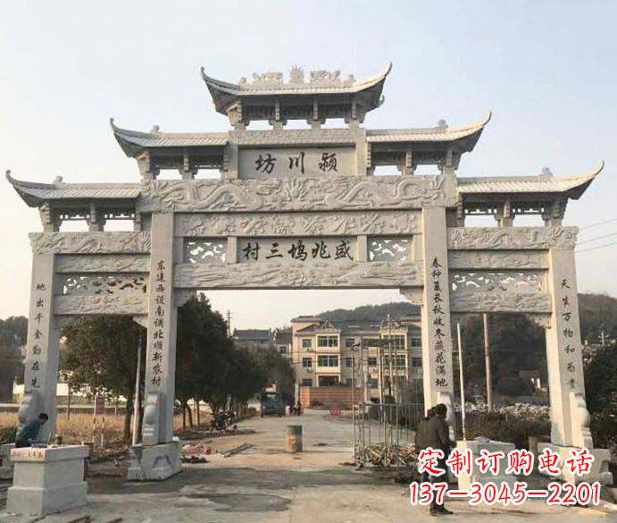 宁波特色大理石牌坊雕塑