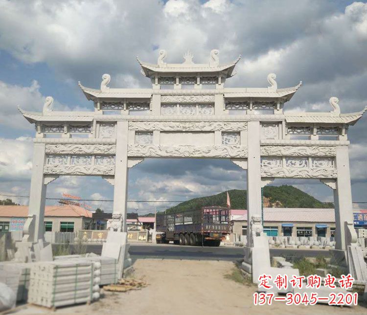宁波精美大理石牌坊石雕——给您的家园增添优雅气质