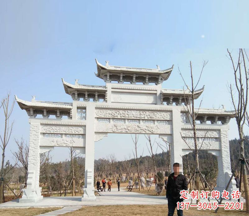宁波中领雕塑-牌坊石雕精美无比