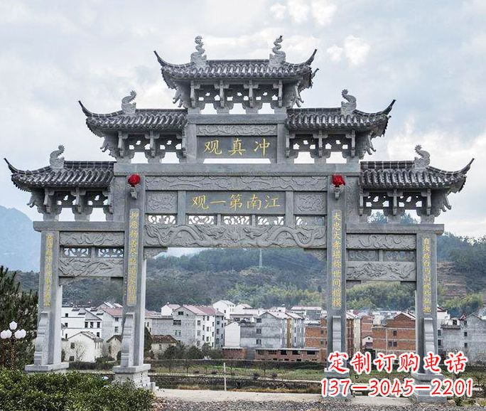 宁波欣赏传统牌坊雕塑的美感