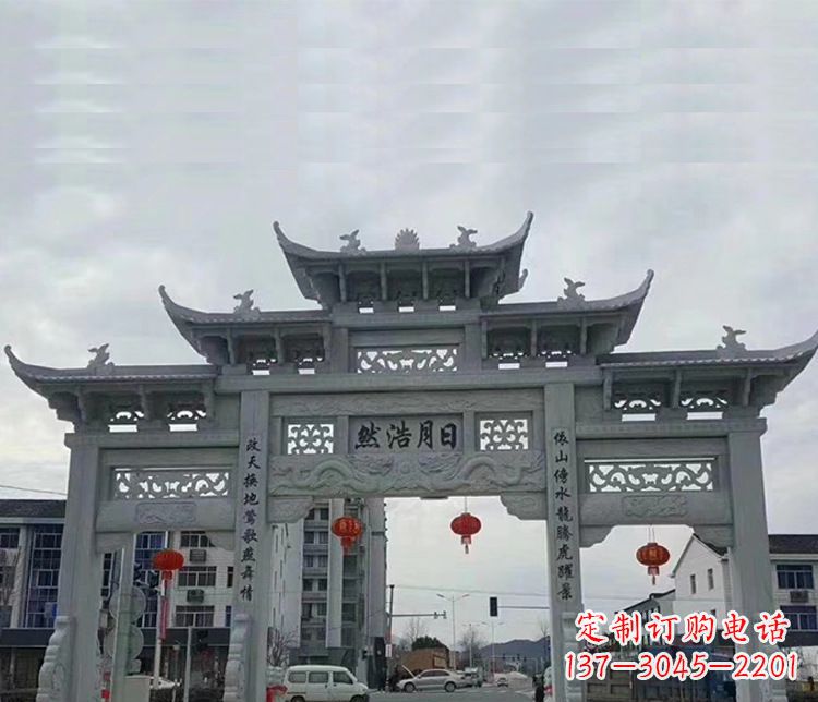 宁波三门五楼石牌坊:精美石雕艺术