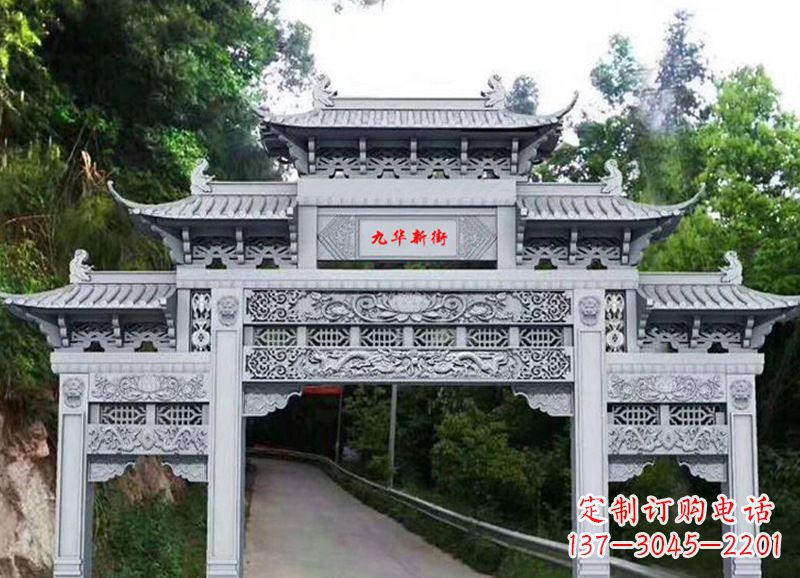 宁波三门五楼石雕牌坊