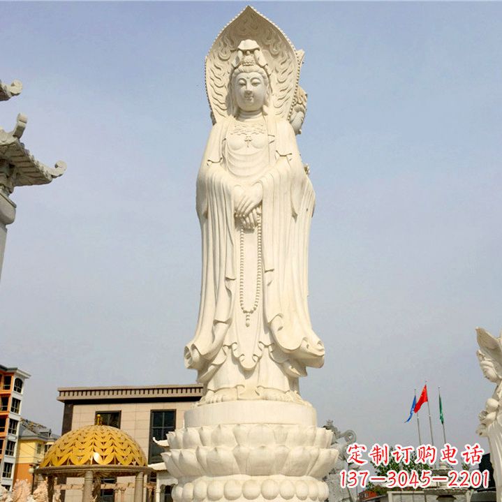 宁波中领雕塑:观音三面佛像雕塑