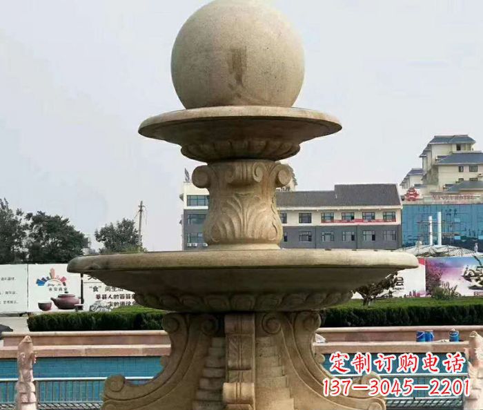 宁波引领时尚的砂岩大型喷泉雕塑