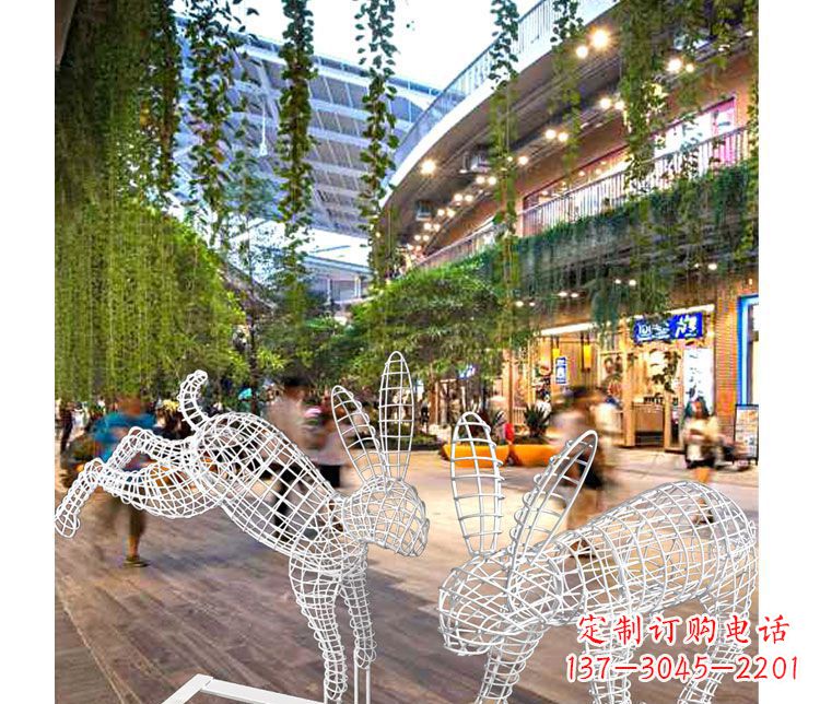 宁波中领雕塑的精致兔子雕塑