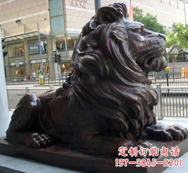 宁波汇丰铜狮子雕塑,引领潮流,传承中国古典文化