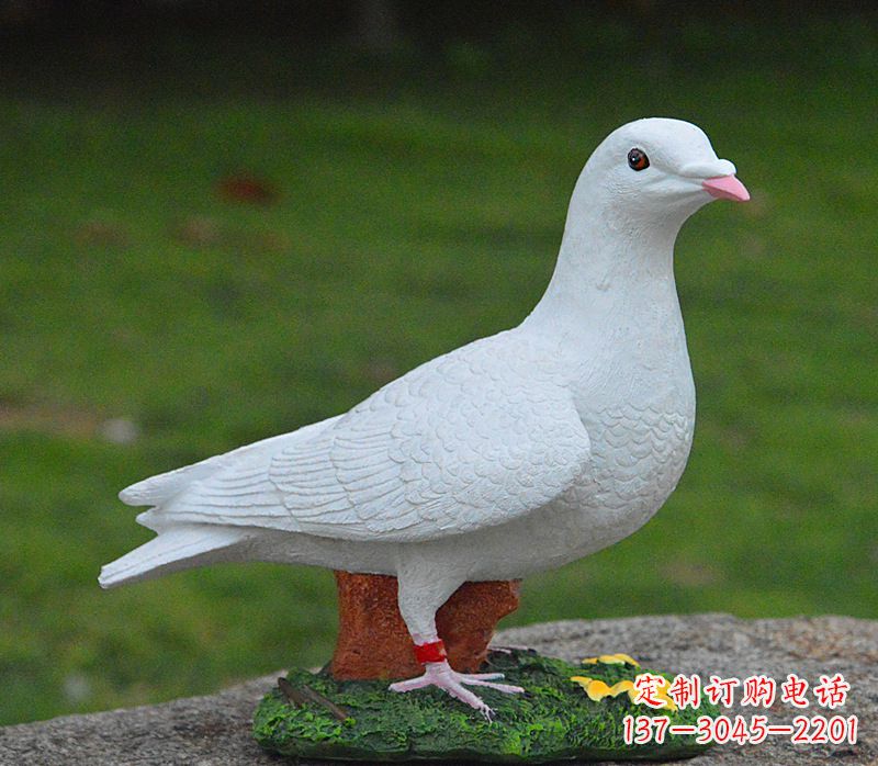 宁波少女与和平鸽雕塑图片