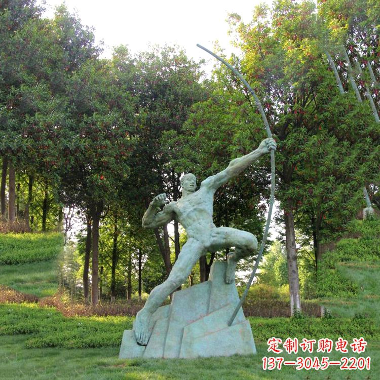 宁波神话传说人物后羿雕塑,助您构建完美园林
