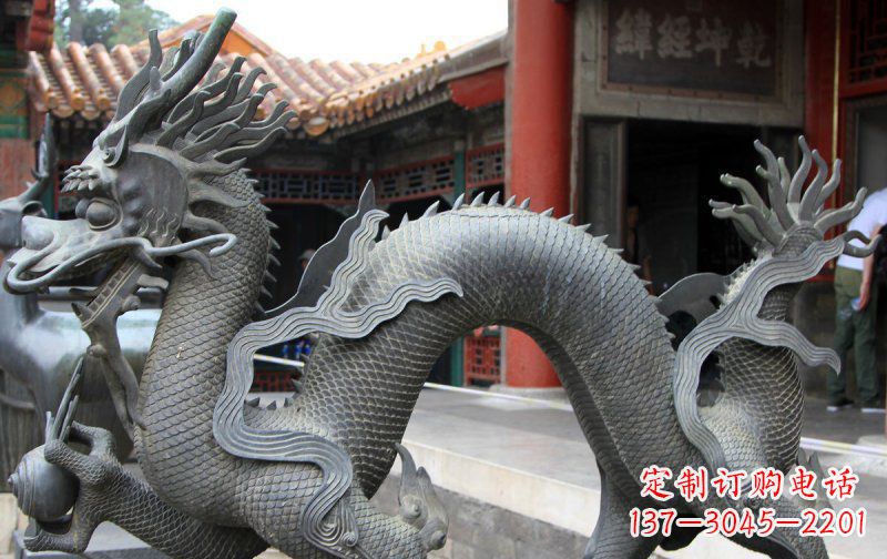 宁波中领雕塑:精美神龙铜雕