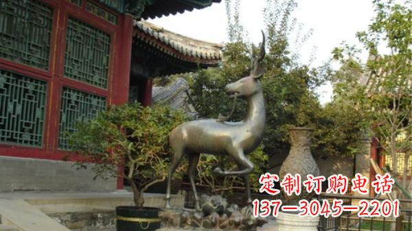 宁波神鹿寺庙铜雕动物定制