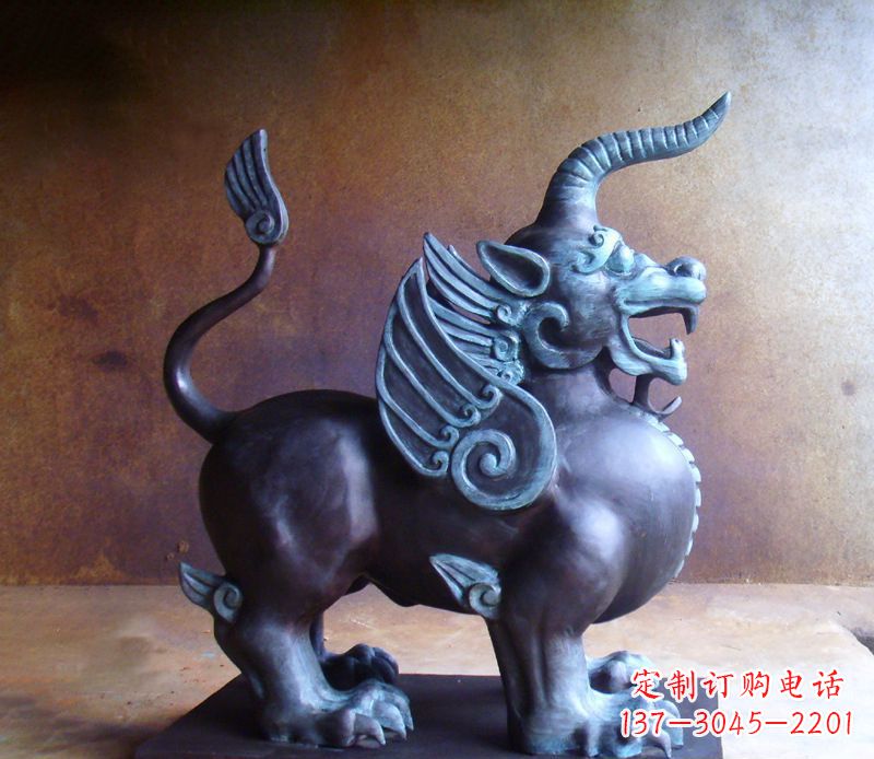 宁波神兽独角兽铜雕塑