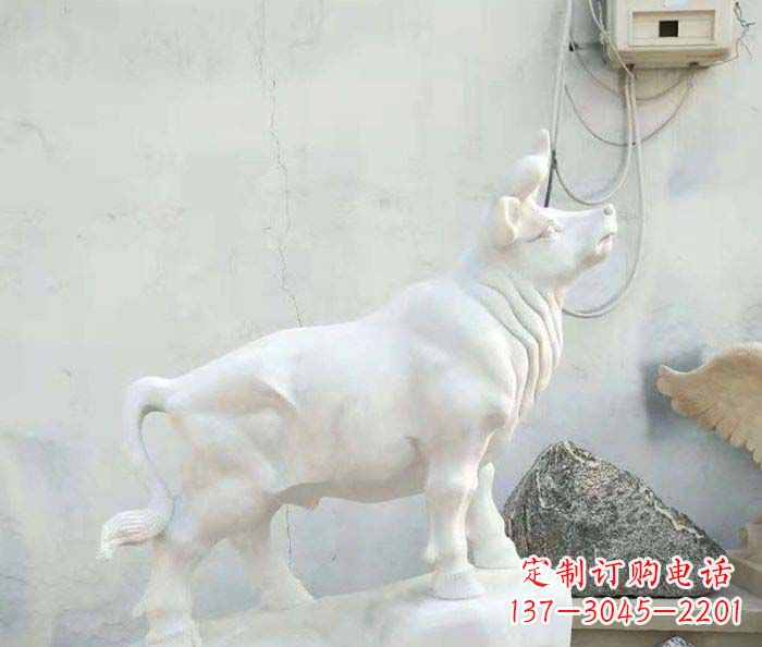 宁波精美汉白玉石动物雕塑
