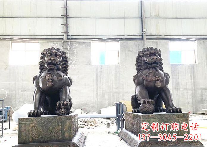 宁波中领雕塑专业生产高端铜狮子雕塑。狮子雕塑…