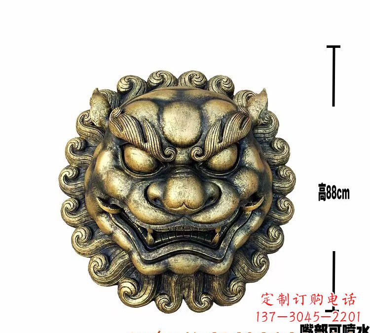 宁波领雕品质狮子头铜雕