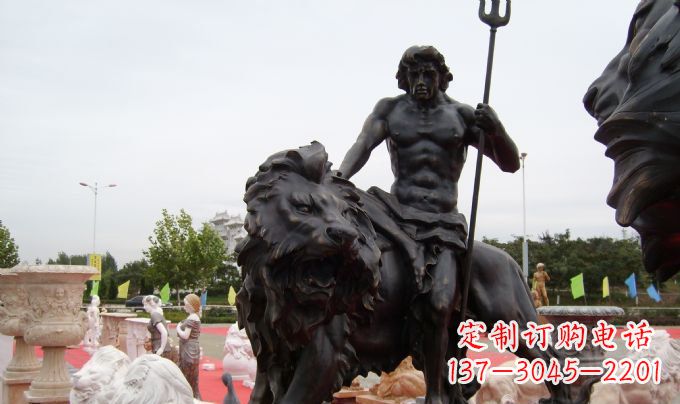 宁波狮子座铜雕:狮子雕塑把你的星座进行升华