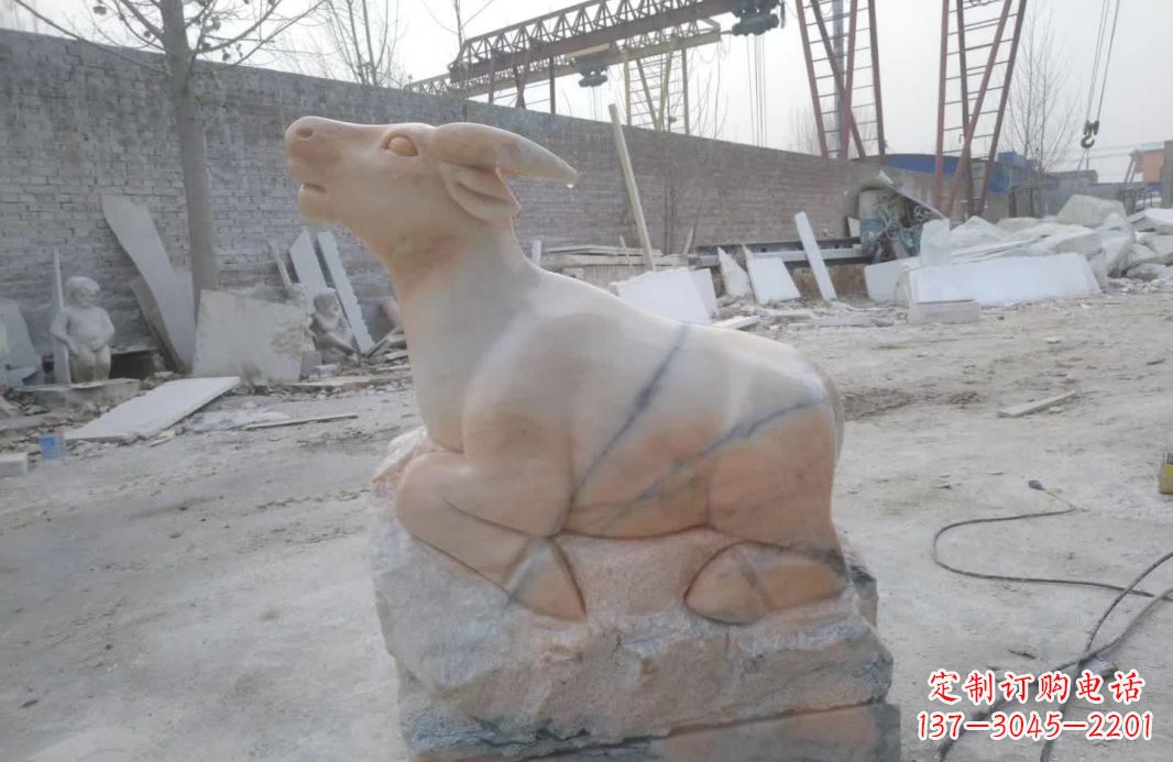 宁波精美动物十二生肖石雕