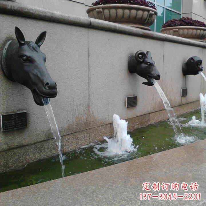 宁波十二生肖水景铜雕,精美装饰你的家居