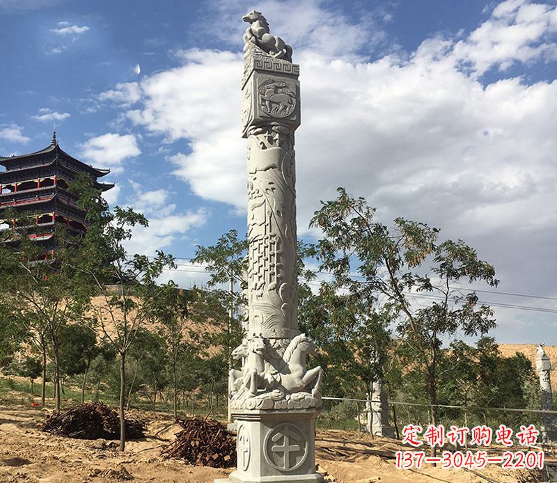 宁波十二生肖午马柱石雕,深刻铭刻你的特殊瞬间