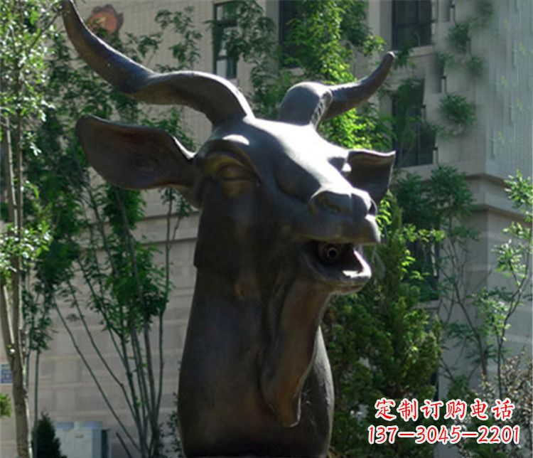 宁波十二生肖铜雕羊首饰