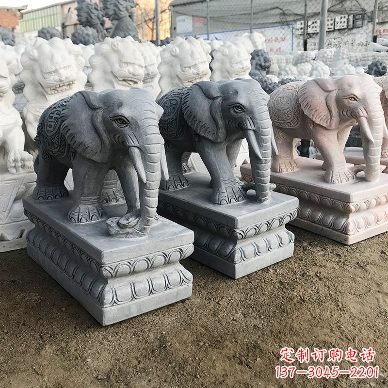 宁波中领雕塑:精美大象雕塑