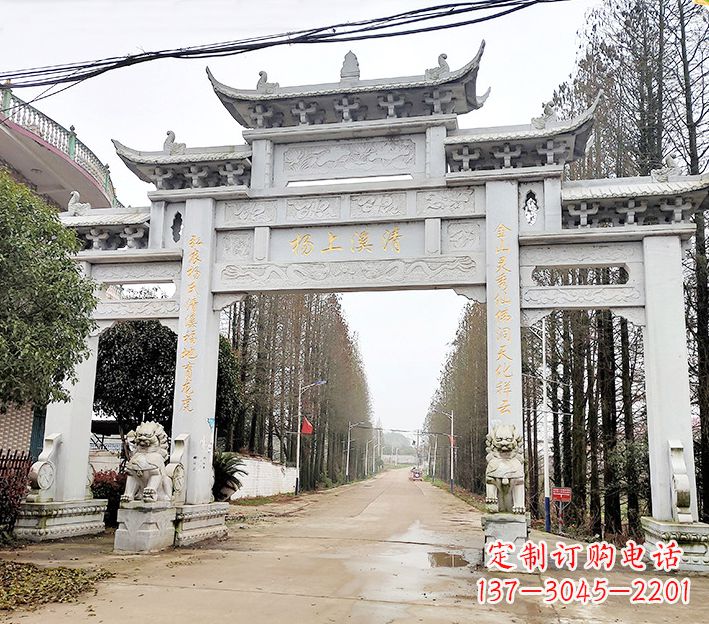 宁波石雕村牌坊