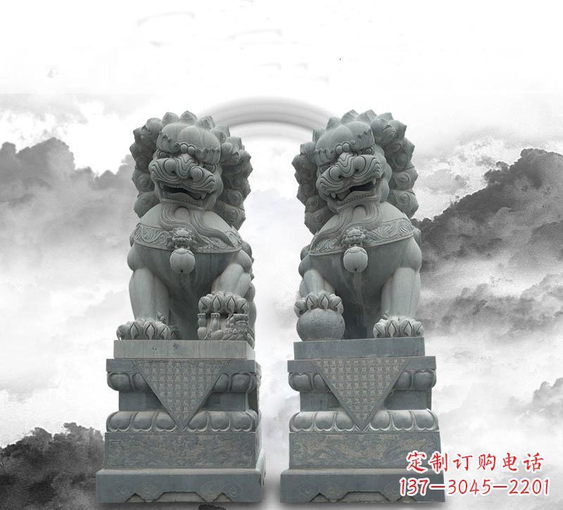 宁波石雕大理石狮子雕刻