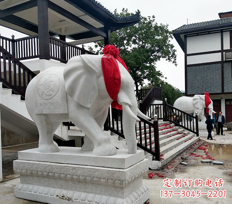 宁波迎接观音祝福的精美大象观音栏杆