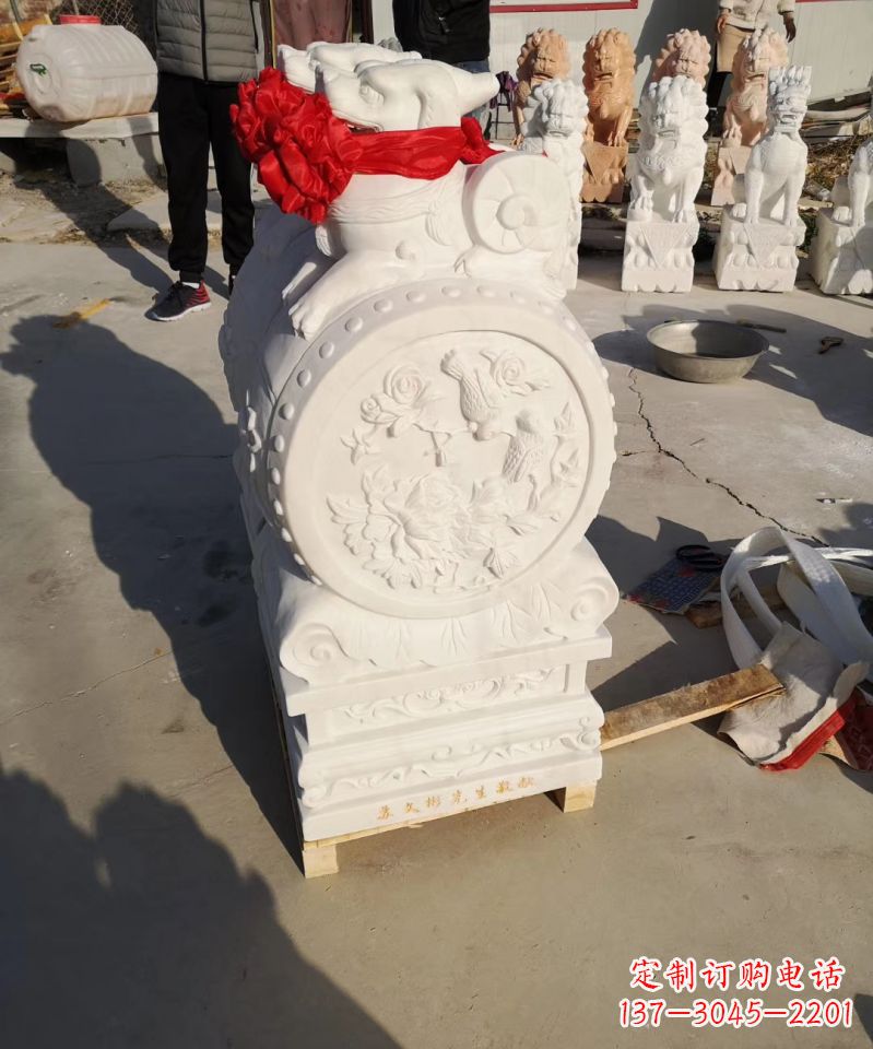 宁波中领雕塑出品:石雕招财大象雕塑