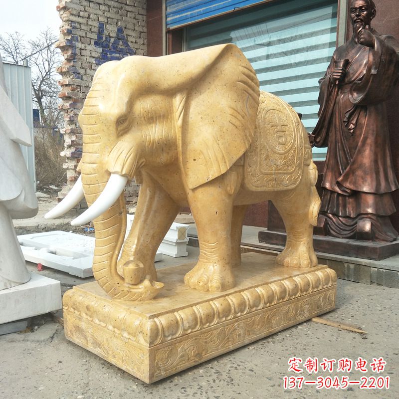 宁波精美大象雕塑，为你定制宅神兽