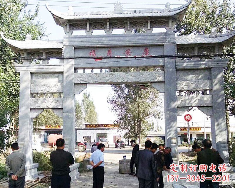 宁波中领雕塑:专业制作精美的牌坊雕塑