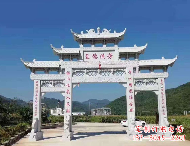 宁波匠心制作，精致牌坊雕塑