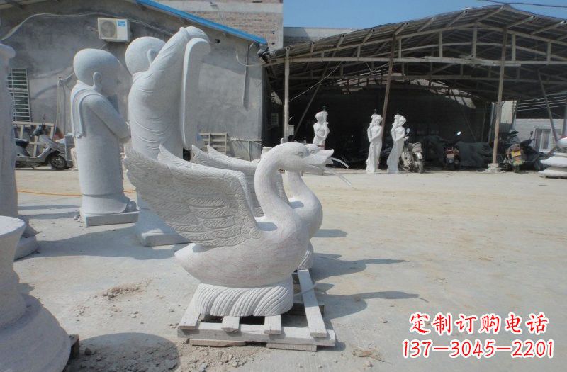 宁波中领雕塑:独具特色的天鹅喷水雕塑
