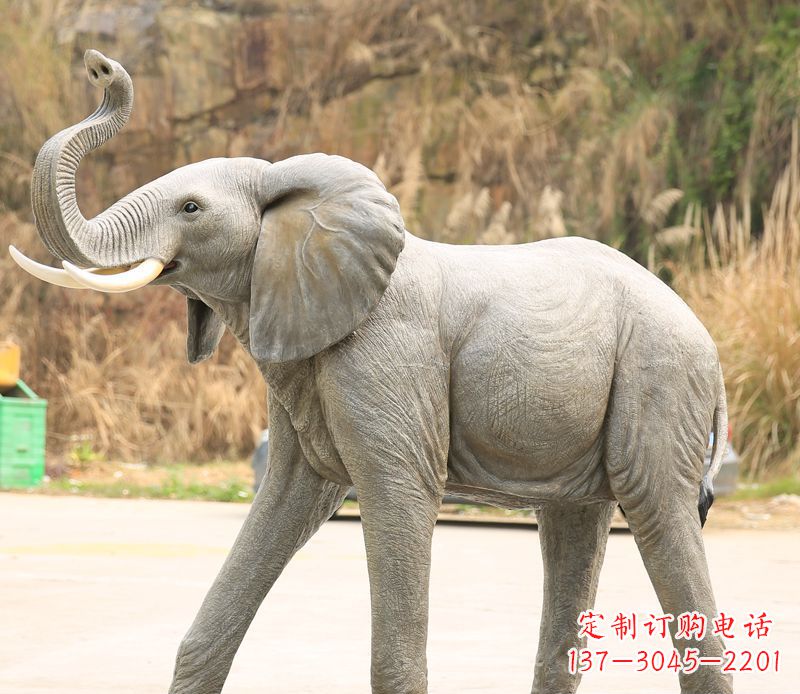 宁波石雕广场动物大象雕塑