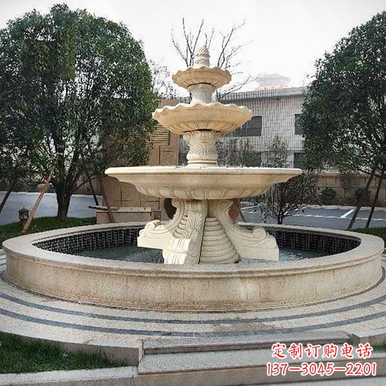 宁波石雕花盆喷泉